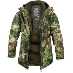 Mil-Tec Poncho, Wasp Tarnmuster, Regenjacke mit herausnehmbarem Innenfleece Gen. II