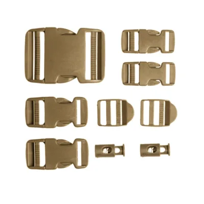Mil-Tec buckle set, Gürtelschnalle, Klickverschluss, Steckschnalle, Schnalle, 9tlg Set