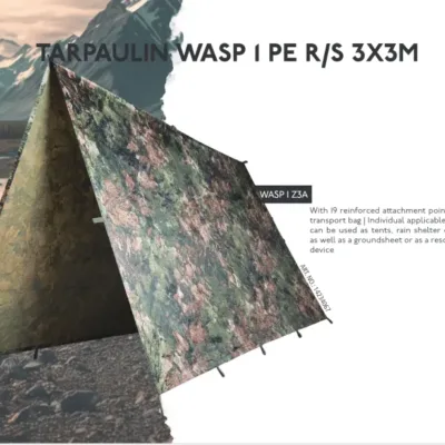 MIL-TEC Tarp PE RS 3x3m WASP Tarnung